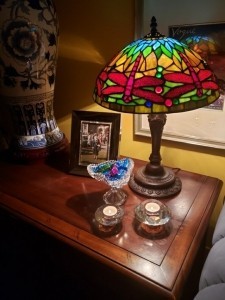 One of several Tiffany-style lamps in my collection.